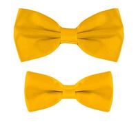 MASADA set papillon abbinati padre-figlio, già annodati e regolabili - Giallo