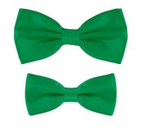 MASADA set papillon abbinati padre-figlio, già annodati e regolabili - Verde
