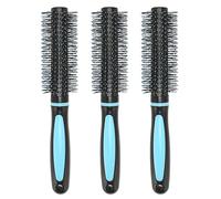 Masaje del Cuero Cabelludo de Cepillo de Cabello Redondo de 3 Piezas, Cepillo para el Rodillo de Secado de Soplado para la Deformación, Reduzca el Tirar de Cabello para el Uso del