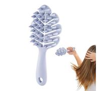 Masajeador de cabello para el cuero cabelludo - Cepillo de silicona con mango ergonómico, diseño impermeable, cerdas y flessibile | Cepillo húmedo y seco para crecimiento, aplicación de c