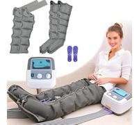 Masajeador Eléctrico De Piernas Con Compresión Aire, Drenaje Linfático 6 Cavidades, Máquina Neumática Presión For Relajar Y Aliviar El Dolor Muscular, Temporizada Ajustable(2 Legs+2 Arms)