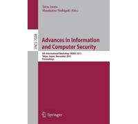 Masakatsu Nishigaki Advances in Information and Computer Security (Tascabile)