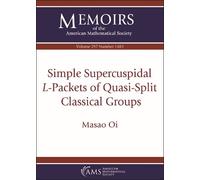 Masao Oi Simple Supercuspidal $L$-Packets of Quasi-Split Classical G (Tascabile)