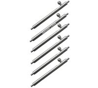masar Diametro 1,5 mm - Barre a molla a sgancio rapido per cinturini da orologio, leva, attacco - 0,8 mm - acciaio inossidabile - 6 pezzi