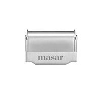 masar - Fibbia 14mm per bracciale maglia milanese argento/argento 14 mm