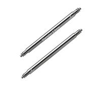 masar Premium Anse, Barre, Barrette a molla per Cinturino Orologio - Watch Spring Bars Slx Ø 2,5 mm, acciaio inox 316 l, 0,8 mm, 2 pezzi, 19mm