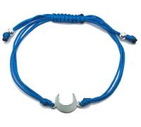 MASBARATA BRACCIALE LUNA CON FILO BLU IN ARGENTO 925/1000.