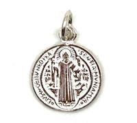 MASBARATA SCAPOLARIO DI SAN BENITO IN ARGENTO, 1,4 CM, Argento, Non è una pietra preziosa