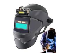 Masca di saldatura automatica: casco di solanza ura di colore reale, occhiali digitali di grande area visiva | con oscuramento automatico, solitudine ura mascherando un gra