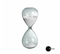 Mascagni 20Q Thirty Grande Clessidra in Vetro 30 Timer 30 Minuti Colore Bianco Oggetto di Decorazione per la casa Design 8 x 20 cm