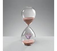 Mascagni CASA Clessidra in Vetro con Cuore Rosa 20cm