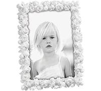 Mascagni Casa Cornice Portafoto Formato 20X25 Colore Bianco Fantasia Rose 480, Multicolore, 8003426023853