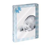 MASCAGNI CASA Portafoto Cornice in Acrilico per Bimbo 13x18cm Azzurro