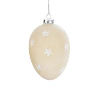 MASCAGNI CASA Uovo Ovetto di Pasqua da Appendere Pendaglio in Vetro 12cm Decoraz