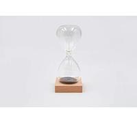 MASCAGNI Clessidra magnetica base in legno - H. 13 cm - Oggetto decorativo per la casa con creazione di palline eccezionali sempre diverse