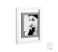 Mascagni Portafoto da tavolo moderno con cornice in legno Legno Bianco