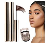 Mascara Ad Allungamento Ultra Fine Waterproof Ad Asciugatura Rapida, Mascar a A Tubo Impermeabile A Lunga Tenuta, Incurvante Ad Asciugatura Rapida, A Prova Di Sbavature (Marrone)