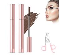 Mascara Allungante E Incurvante Waterproof A Lunga Tenuta, Senza Sbavature, Per Il Trucco Delle Ciglia, Impermeabile E Anti-sudore, A Lunga Tenuta, Senza Sbavature (Marrone×2)