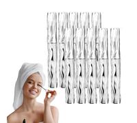 Mascara allungante resistente all'acqua e al sudore - Mascara allungante e incurvante - Bacchetta in ferro volumizzante per ciglia corte e sottili, tenuta tutto il giorno, anti-sbavature (10 pezzi)