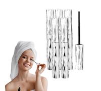 Mascara allungante resistente all'acqua e al sudore - Mascara allungante e incurvante - Bacchetta in ferro volumizzante per ciglia corte e sottili, tenuta tutto il giorno, anti-sbavature (5 pezzi)