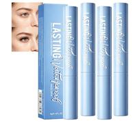 Mascara Arricciacapelli Impermeabile, Mascara Tubing Volume & Lunghezza, Mascara Allungante a Prova di Sanguinamento, Siero Ciglia Fibra Non Agglomerante, Trucco Ciglia Nere a Lunga Durata (4 pezzi)