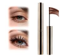 Mascara arricciante impermeabile ad asciugatura rapida, mascara 2026 ultra fine ad asciugatura rapida, ciglia arricciate 3D, a prova di sbavature e senza grumi (marrone)