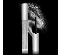 Mascara Ciglia Glitterate,Mascara Ciglia Brillanti, Ad Asciugatura Rapida Impermeabile a Lunga Durata Mascara glitter argento briciola per feste e matrimoni,Cosmetici donna