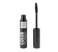 Mascara Color Power Miss Den - Mascara a colori intensi, effetto volume e allungamento, colore nero 405