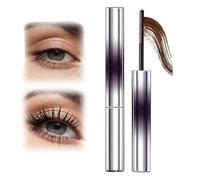 Mascara Con Bacchetta Di Ferro Impermeabile,Mascara Con Bacchetta Di Metallo Aggiornato,Ciglia Arriccianti 3D A Lunga Durata,Lunghezza Naturale,A Prova Di Sbavature,Senza Sfaldamento(Brown)