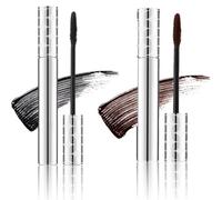 Mascara for Mature Women Over 60, Lengthening and Volumizing Black Mascara for Sparse Thin Lashes, Non Clumping Waterproof Long Wear (Brown+Black)