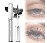 Mascara Impermeabile a Lunga Tenuta per Ciglia Corte, Effetto Allungamento e Volume 3D, Curling Istantaneo Antismudging per Uno Sguardo Intenso, Ideale per Donne Mature, Nero