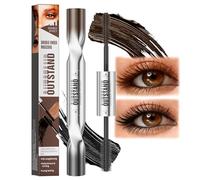 Mascara impermeabile nero e marrone, mascara per donne anziane e occhi sensibili, volume e estensione con effetto falso lash, naturale, resistente alle sbavature e a lunga durata per ricci, senza