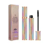 Mascara in fibra di seta 4D, mascara antimacchia e impermeabile, mascara nero ispessente, allungante, senza grumi, ciglia più piene, da indossare tutto il giorno (mascara 4D a 1 tubo)