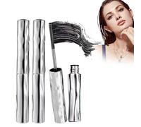 Mascara iron eye, 3D Curling Nera Curling Eyelash Mascara Curly, lavabile, extra sottile in metallo, curling & Voluminous (2pcs)
