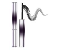 Mascara Iron Wand, Mascara allungante for ciglia con arricciatura 3D, Bacchetta lavabile, senza spazzole, in metallo, impermeabile, a lunga durata(Black)