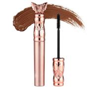 Mascara Iron Wand, Mascara waterproof e resistente alle sbavature con doppia testina per ciglia definite e svolazzanti, Marrone