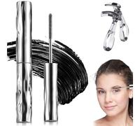 Mascara Londonget, Mascara Seattle Get, Berlinmood, Set Ultimate Length & Curl Eyeblack, waterproof a lunga tenuta 3D Curling Iron Wand Eyeblack, senza sbavature (1pcs)