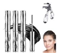 Mascara Londonget, Mascara Seattle Get, Berlinmood, Set Ultimate Length & Curl Eyeblack, waterproof a lunga tenuta 3D Curling Iron Wand Eyeblack, senza sbavature (3pcs)