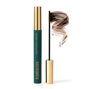 Mascara magro color magico, mascara magro colorato arricciante spesso, mascara per ciglia in fibra di seta 4D impermeabile a lunga durata (Dritto Marrone)