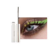 Mascara, mascara impermeabile, colore nero, mascara impermeabile ultra fine, mascara nero, a lunga durata, con fibra di seta, allungante, senza sbavature e grumi (marrone)