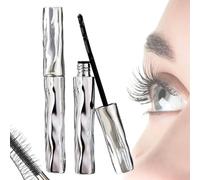 Mascara, Nero Per Volume E Lunghezza, Small Steel Mascara, Trucco Volumizzante Per Ciglia A Lunga Tenuta, A Prova Di Sbavature E Resistente (2PZ, 11.8X1.4X1.4cm)