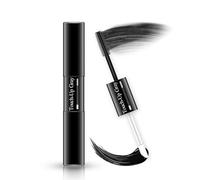 Mascara per capelli grigi, con formula delicata che copre i capelli grigi e le zone luminose, ad asciugatura rapida e lavabile, design a doppia punta per capelli dall'aspetto naturale, nero, 7 ml