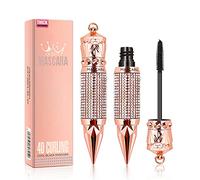 Mascara per Ciglia in Fibra di Seta 4D Impermeabile e Duraturo - Volume e Lunghezza - Trucco Occhi Scintillante