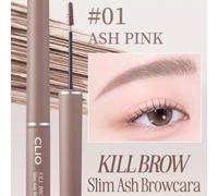 Mascara per sopracciglia KILL BROW SLIM ASH BROWCARA di K-Beauty, mascara per sopracciglia con spazzola super fine, per dipingere sopracciglia delicate, gel per sopracciglia colorato e waterproof a lu