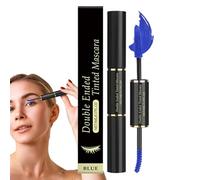 Mascara resistente all'acqua, mascara a lunga durata, volumizzante, allargante, impermeabile, per matrimoni, feste, uscite notturne, Halloween, palla a doppia testa