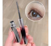 Mascara spazzola di ferro,Mascara impermeabile senza setole,Ferro arricciacapelli 3D forte M-ascara,Lavabile Extra Slim Metal M-ascara,Bacchetta M-ascara in metallo,Impermeabile, lunga durata