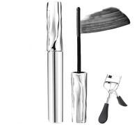 Mascara Ultimate Iron Wand, effetto extension ciglia, ferro arricciante 3D waterproof a lunga durata, anti-sfaldamento, primer per mascara in tubo d'acciaio (1 Pezzo)
