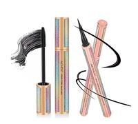 Mascara Volume 4D Black Mascara + Liner Perfect Slim Nero con punta in feltro per un tratto preciso e duraturo, mascara volumizzante, impermeabile nero 2 pezzi