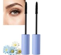 Mascara volumizzante e incurvante waterproof che non sbava. (Black-2pcs) | Mascara allungabile voluminoso per ciglia sottili e occhi sensibili, mini costruttore di ciglia arricciate nere da viaggio.