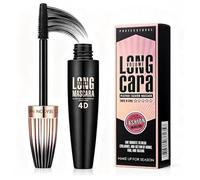 Mascara Volumizzante,Spazzola Grande,Volume, Allunga & Piegacigli, Waterproof & Antigrumi, Cattura le ciglia più fini, Per uso quotidiano, ufficio, 10ml (Nero)